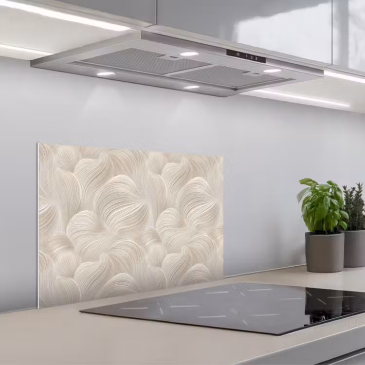 Fond de hotte - Lines - Ventilateur - Beige — 1