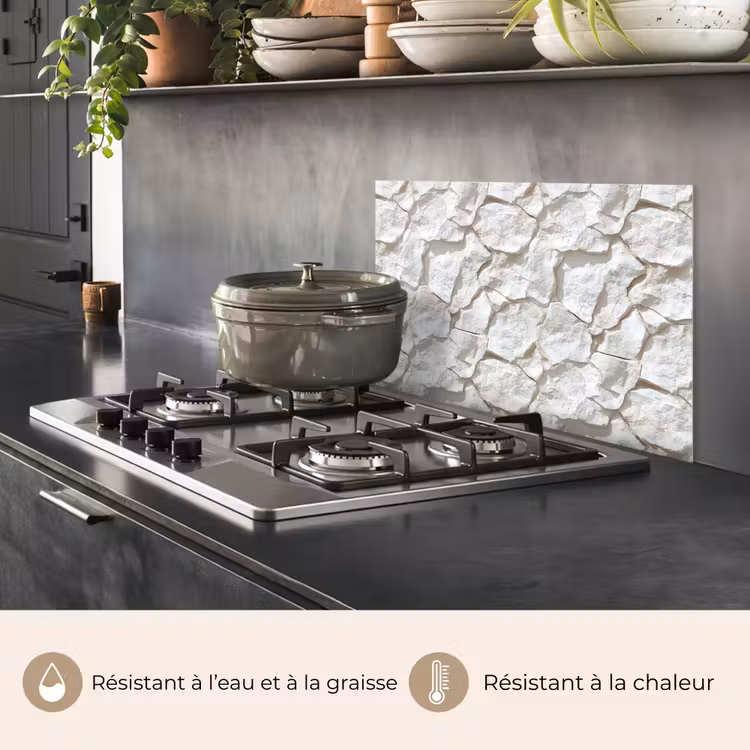 Fond de hotte - Structure - Rock - Blanc — 2