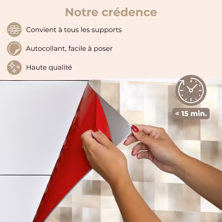 Fond de hotte - Texture - Lin - Beige — 4