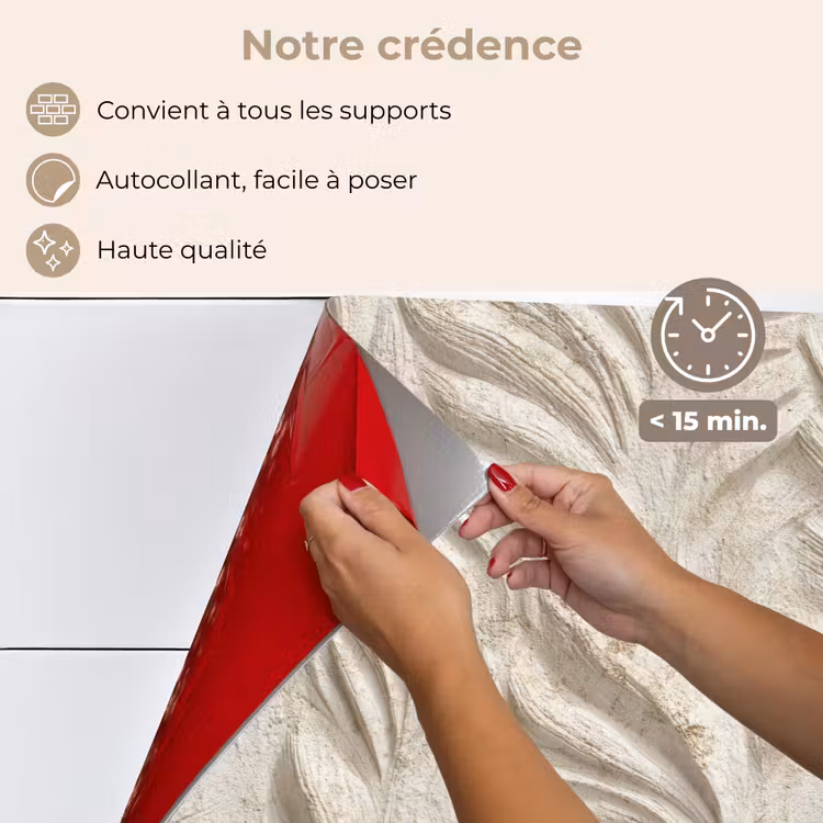 Fond de hotte - Texture - Relief - Beige — 4