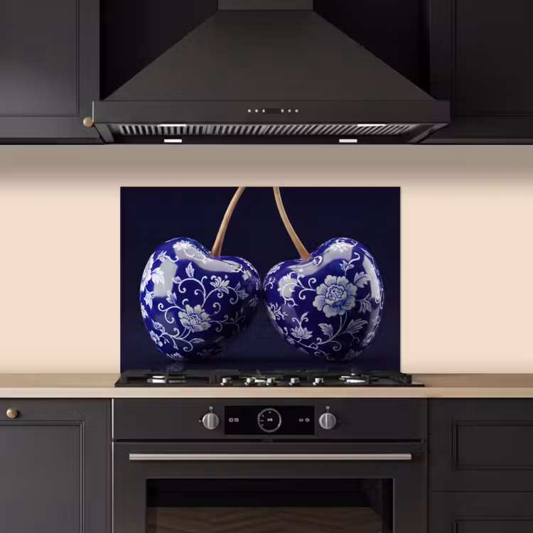 Fond de hotte - Porcelaine - Cerisier - Delft - Bleu — 5