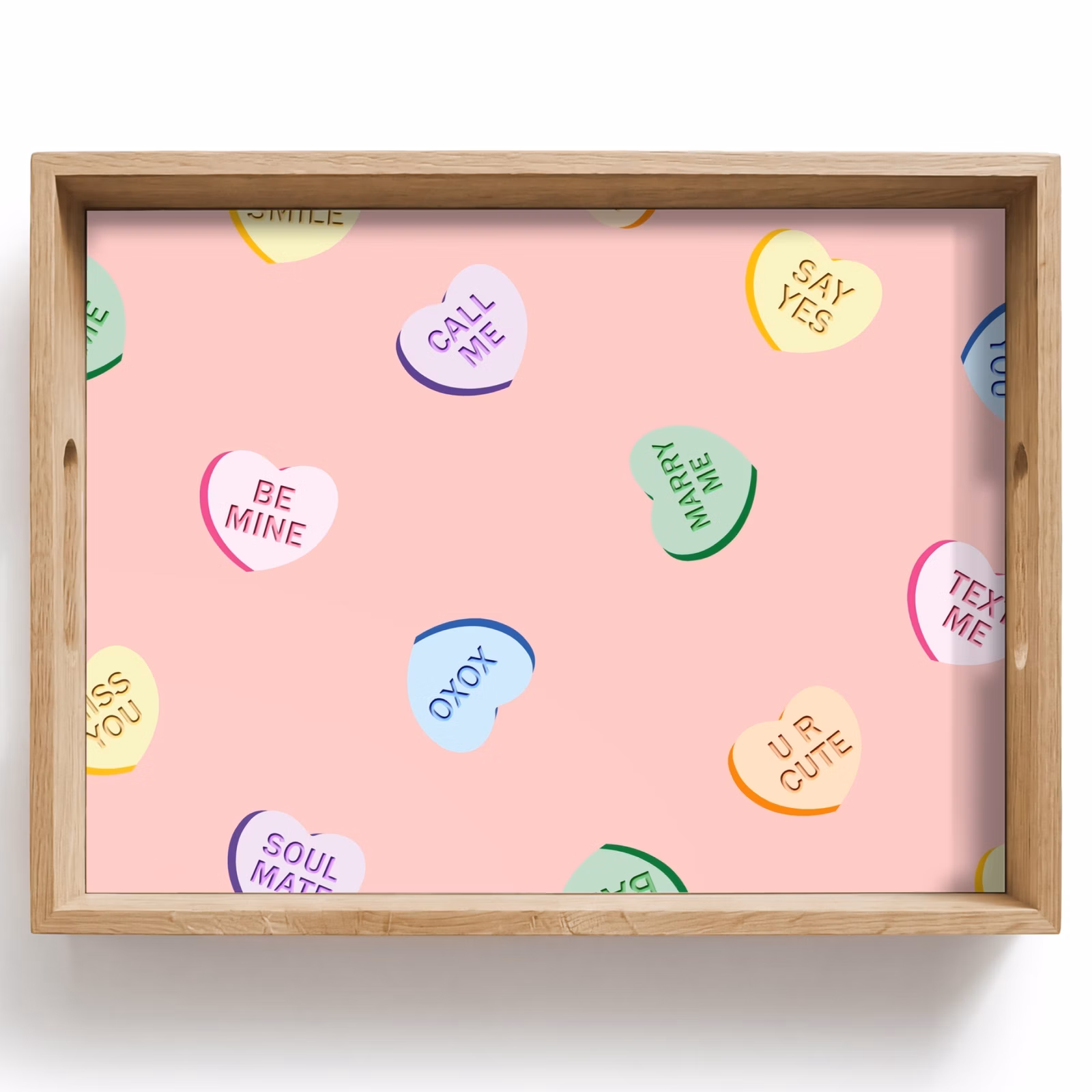 Plateau - Coeur - Bonbons - Pastel - Texte — 1