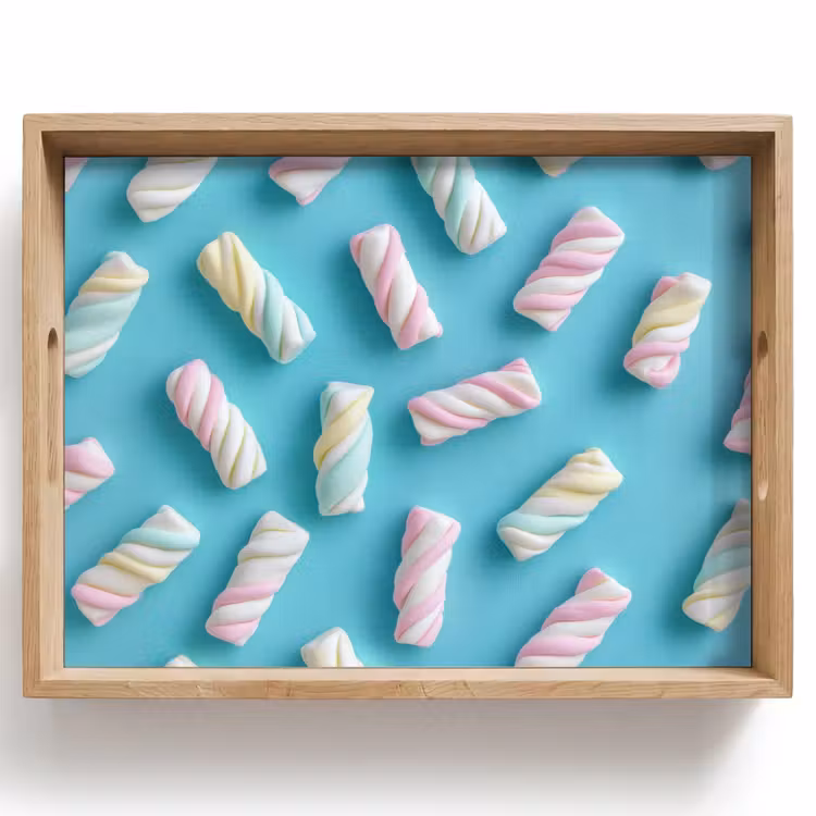 Plateau - Bacon - Pastel - Bonbons - Bleu — 1