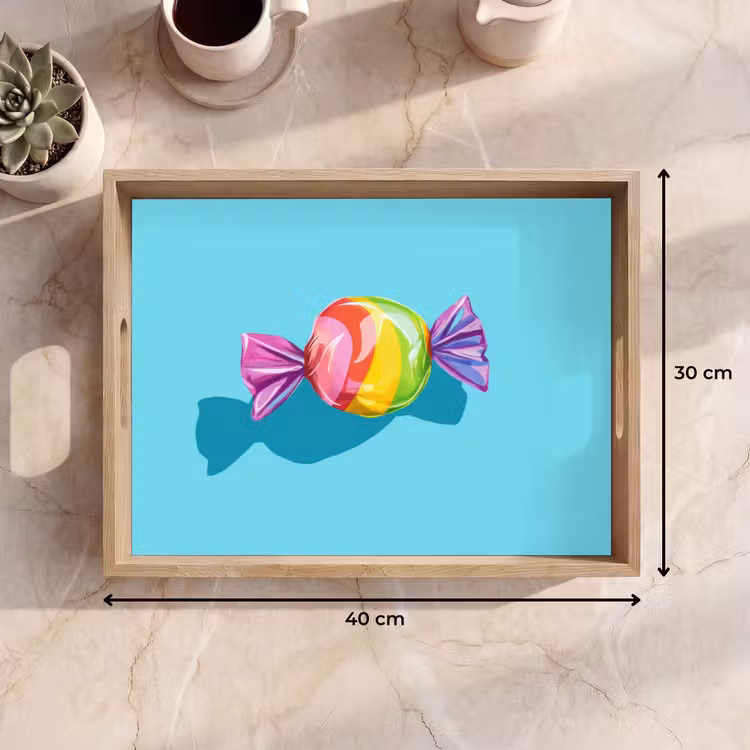 Plateau - Bleu - Bonbons - Arc-en-ciel — 7