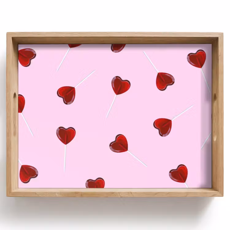 Plateau - Rose - Coeur - Sucette - Bonbon — 1