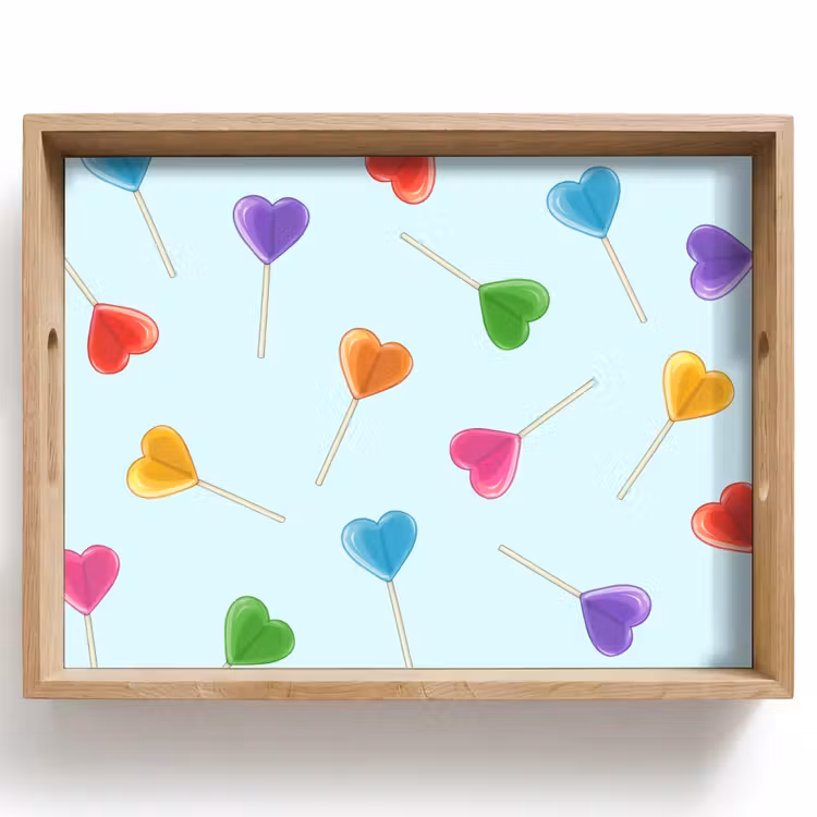 Plateau - Sucette - Arc-en-ciel - Bonbons — 1