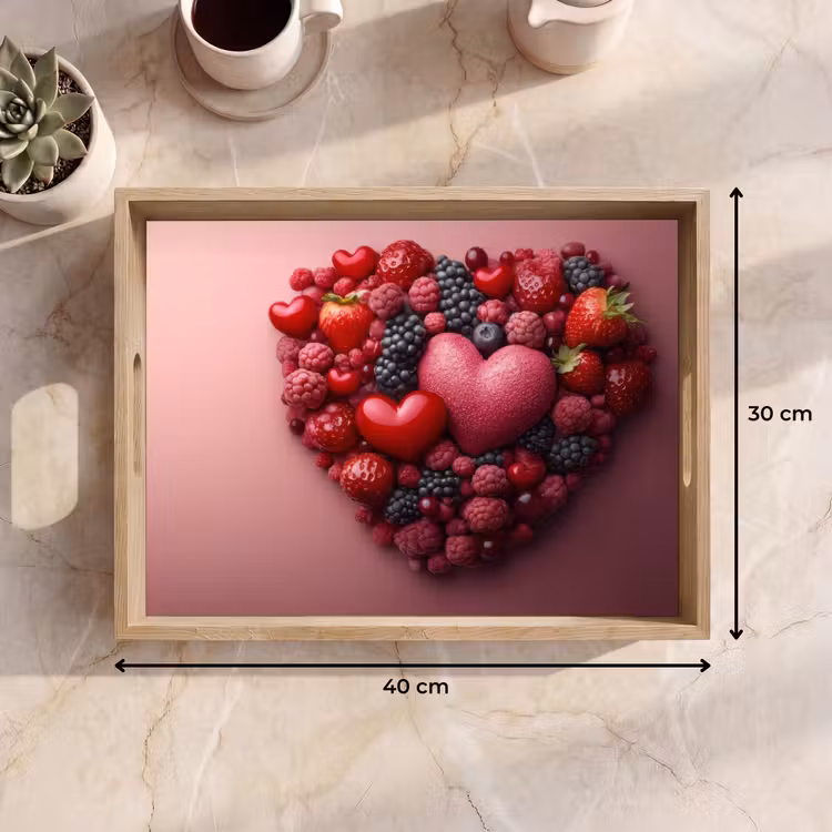 Plateau - Fruits - Coeurs - Fraises - Framboises - Myrtilles — 7