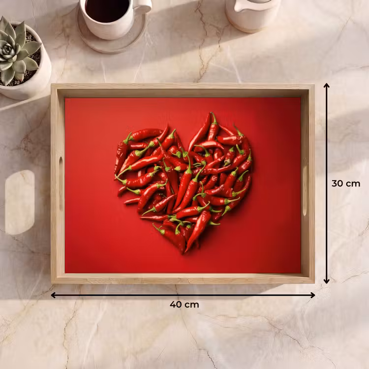 Plateau - Poivrons - Rouge - Coeur — 7