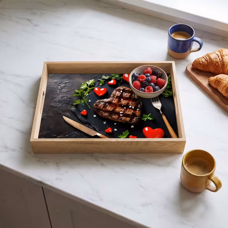Plateau - Steak - Coeur - Couverts — 3