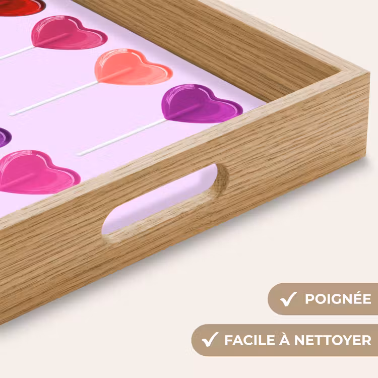 Plateau - Sucette - Coeur - Rose - Bonbons — 8