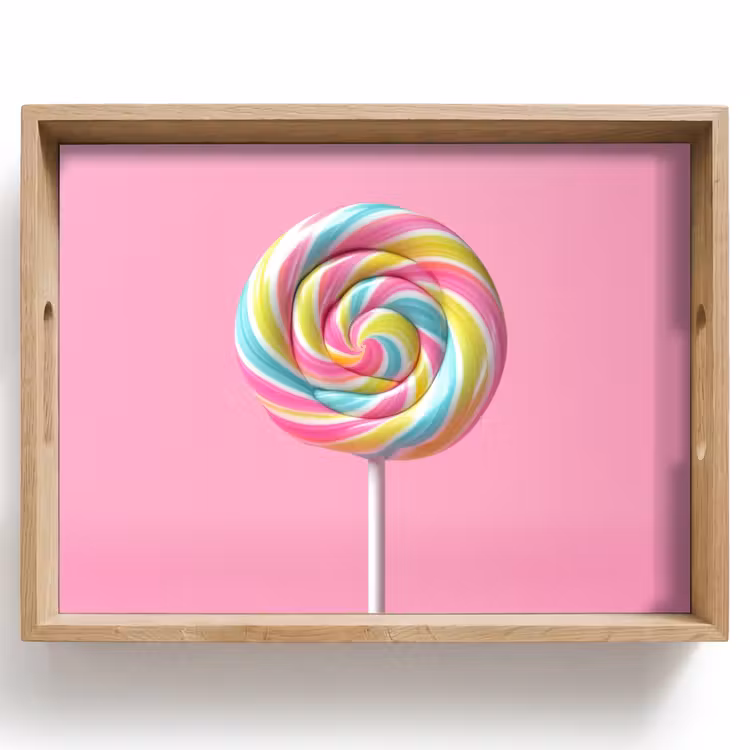 Plateau - Sucette - Rose - Bonbon - Sucré — 1