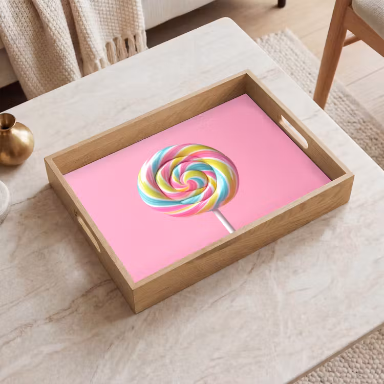 Plateau - Sucette - Rose - Bonbon - Sucré — 2