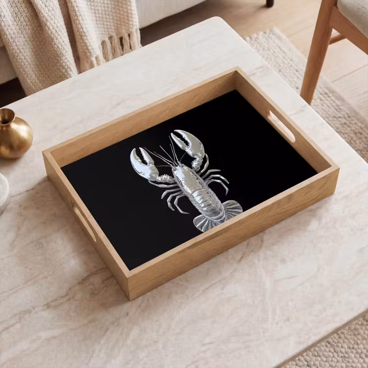 Plateau - Homard - Argent - Métallique - Luxe — 2