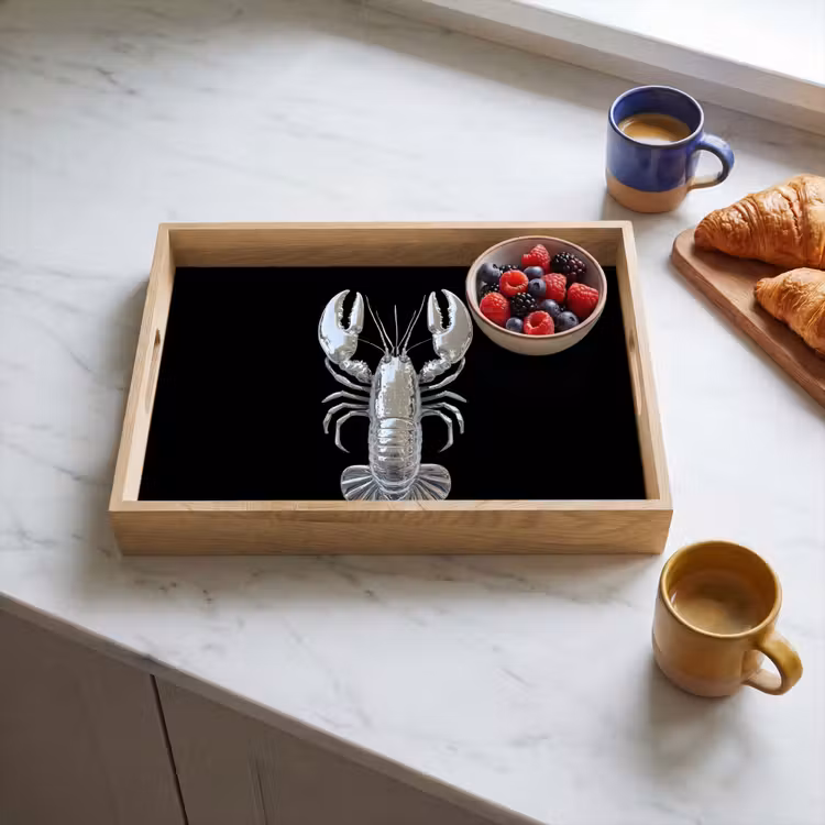 Plateau - Homard - Argent - Métallique - Luxe — 3