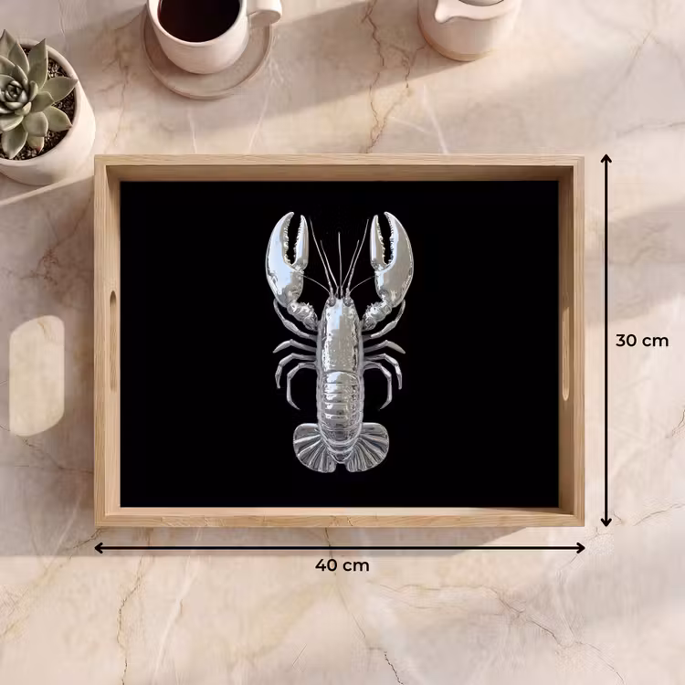 Plateau - Homard - Argent - Métallique - Luxe — 7
