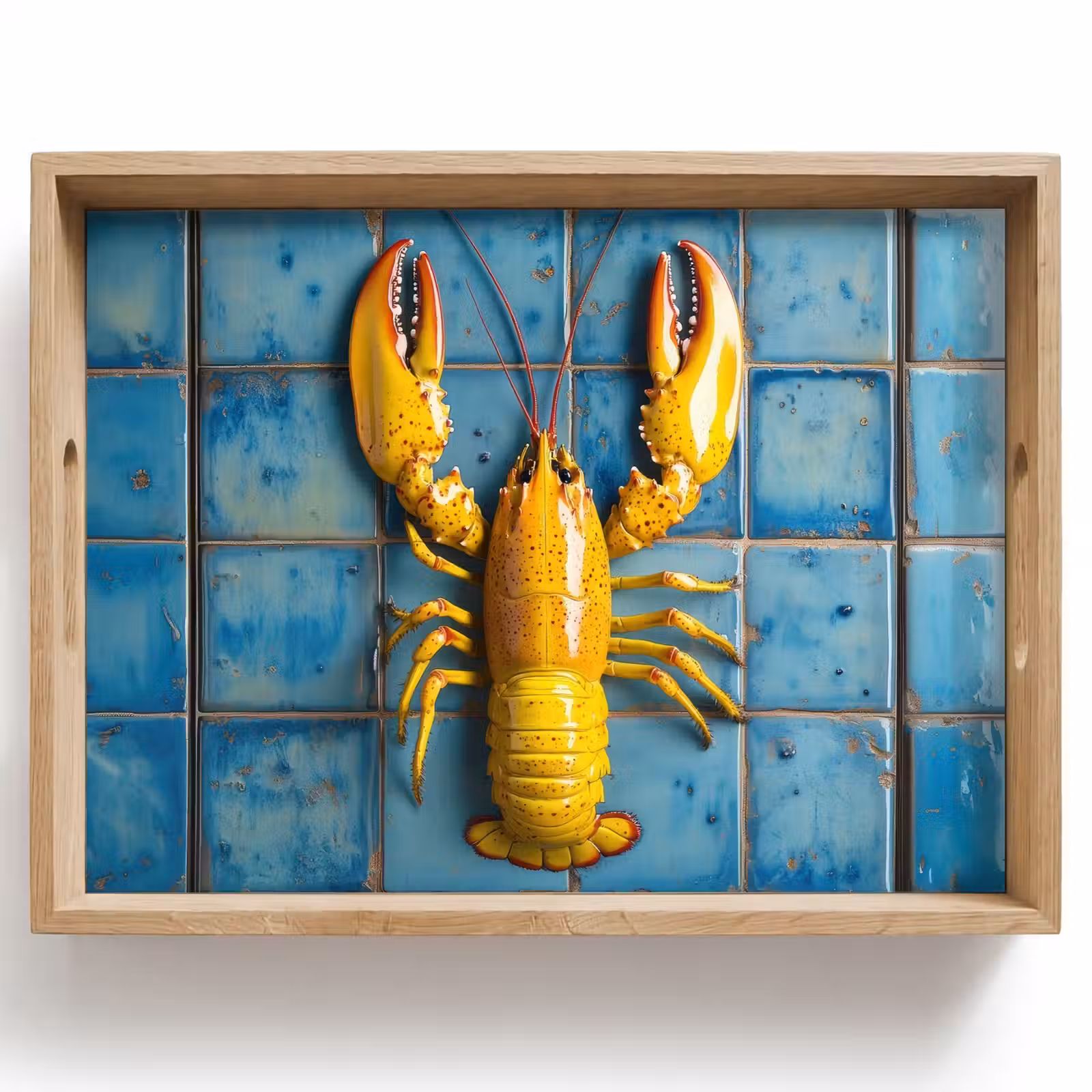 Plateau - Cancer - Jaune - Bleu - Carreaux — 1