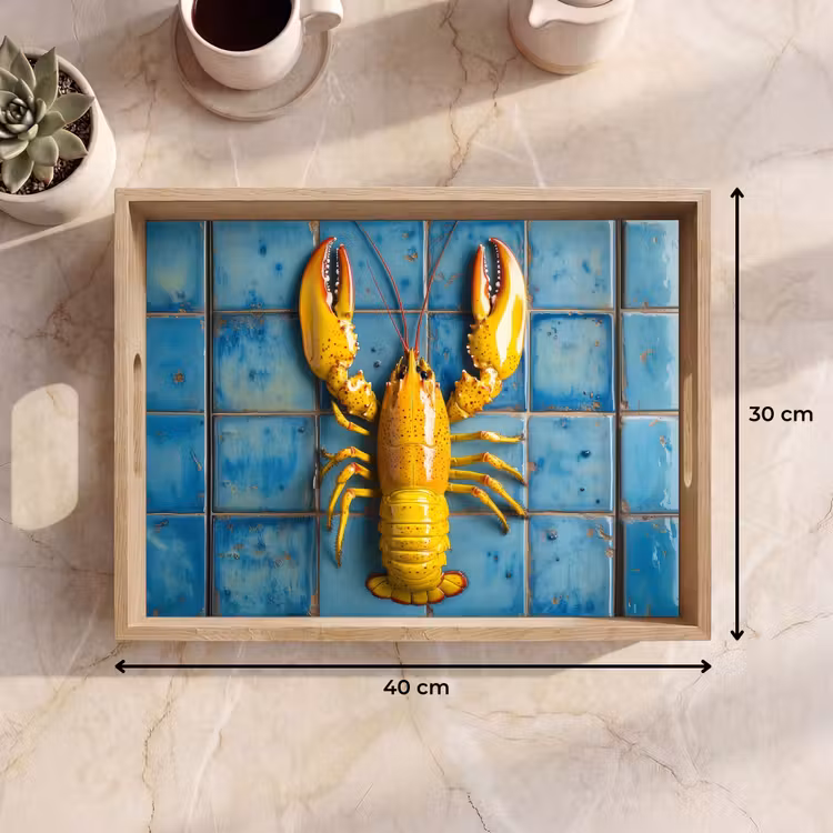 Plateau - Cancer - Jaune - Bleu - Carreaux — 7