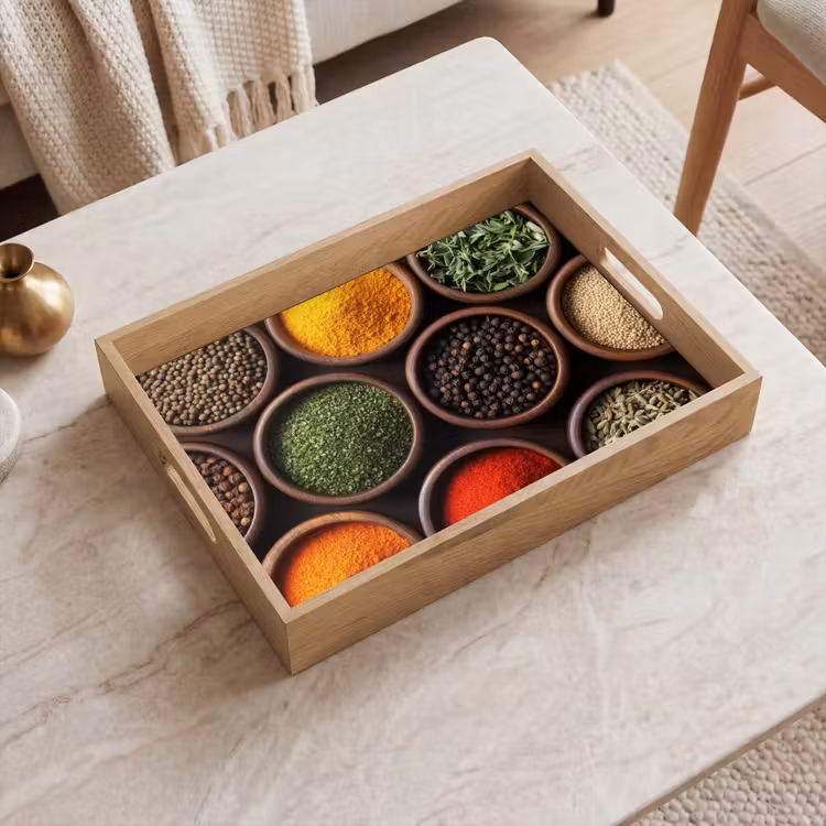 Plateau - Plateaux - Bois - Herbes - Coloré — 2