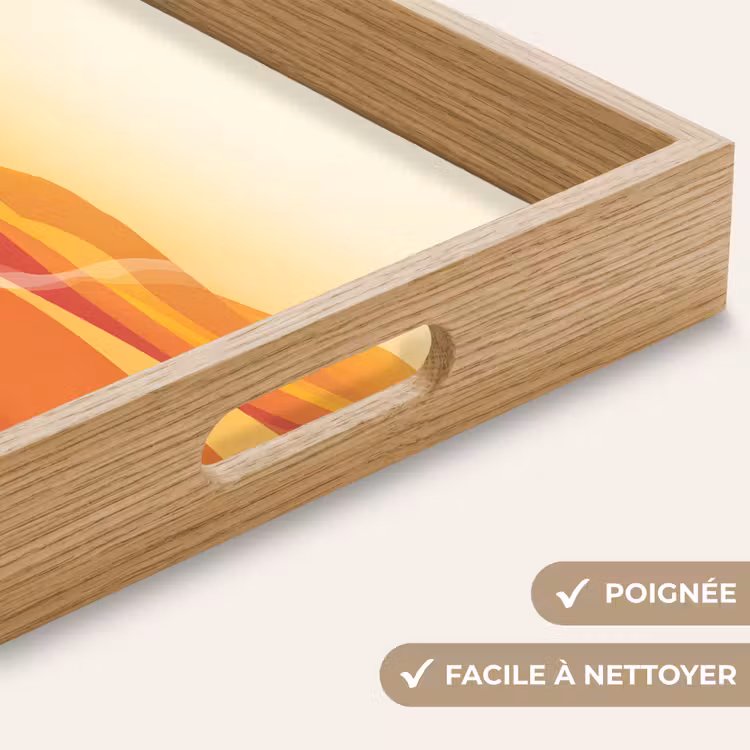Plateau - Café - Paysage - Orange - Grains de café — 8