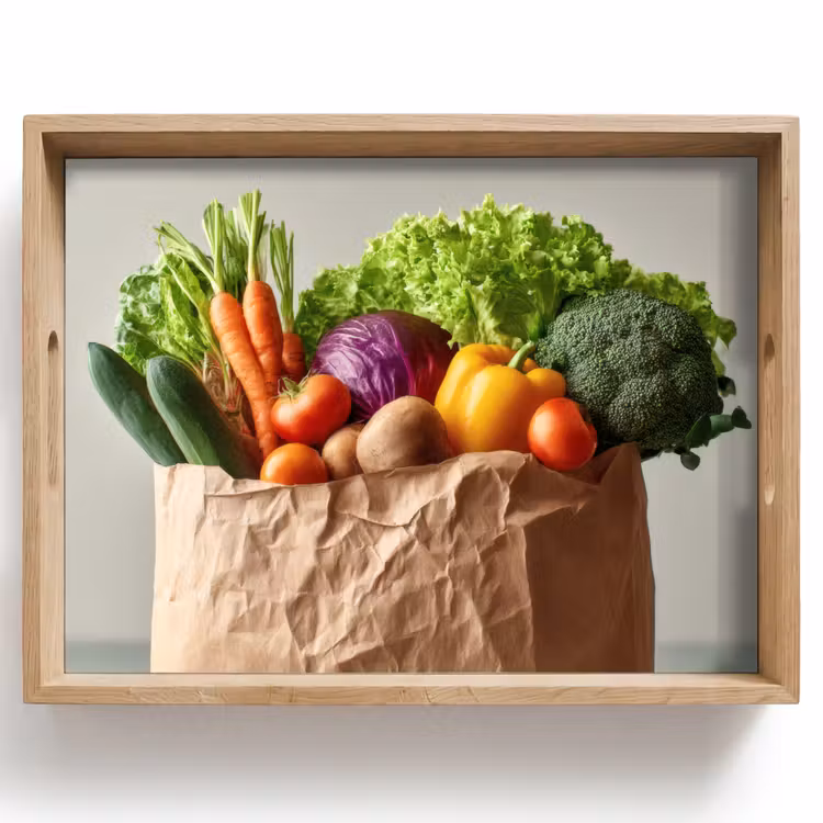 Plateau - Papiers - Épicerie - Coloré — 1