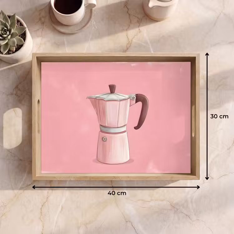 Plateau - Rose - Mug pot - Illustration - Café — 7