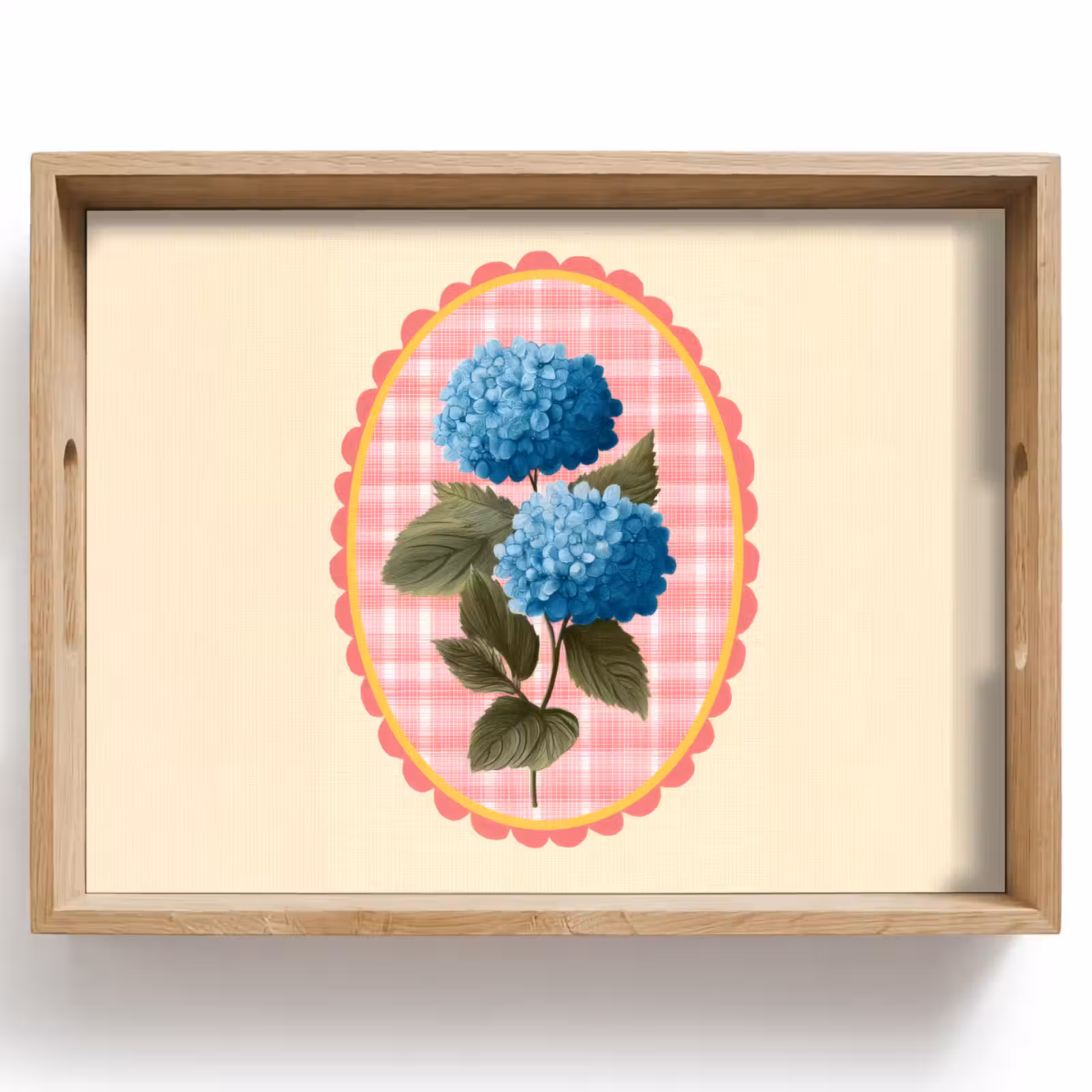 Plateau - Fleurs - Bleu - Liste - Feuilles — 1