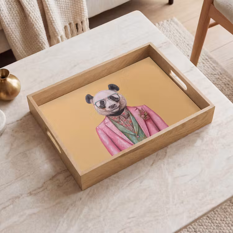 Plateau - Panda - Costume - Lunettes de soleil - Bleu — 2