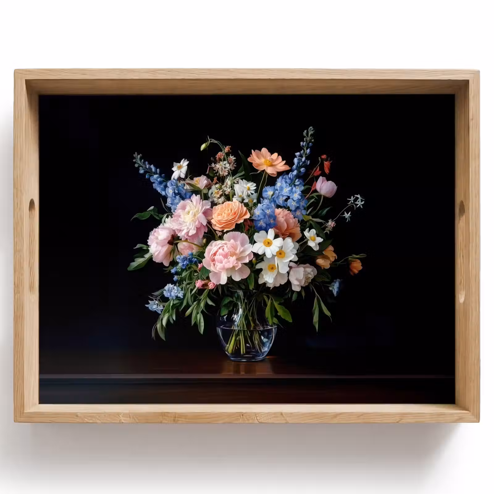 Plateau - Pastel - Fleurs - Vase — 1
