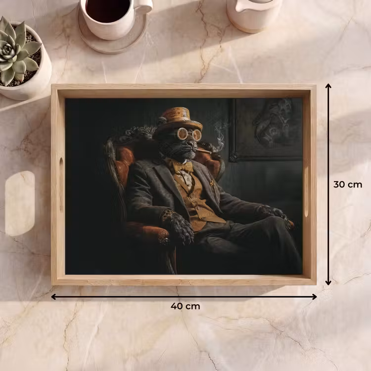Plateau - Chat - Costume - Orange - Cigare — 7