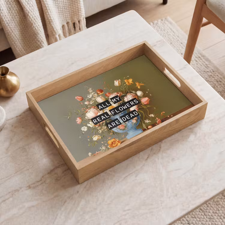Plateau - Fleur - Citation - Vintage - Art — 2