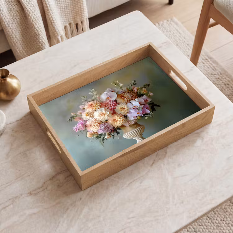Plateau - Orchidée - Bouquet - Vase - Fleurs — 2