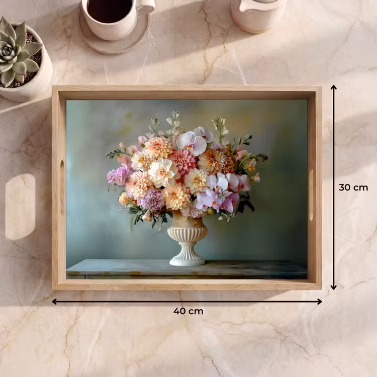 Plateau - Orchidée - Bouquet - Vase - Fleurs — 7