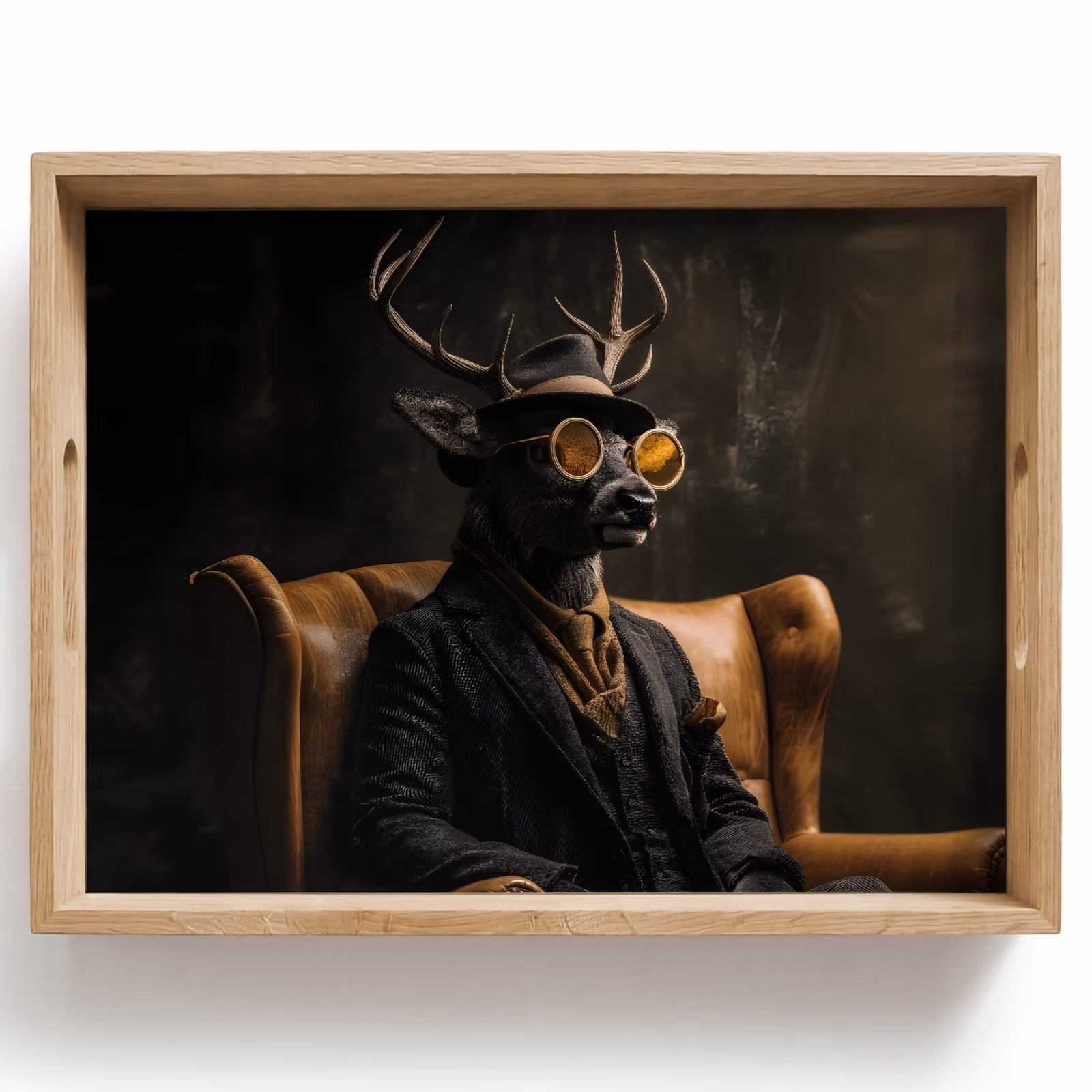 Plateau - Cerf - Lunettes de soleil - Noir - Tailleur — 1