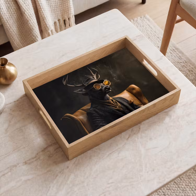 Plateau - Cerf - Lunettes de soleil - Noir - Tailleur — 2