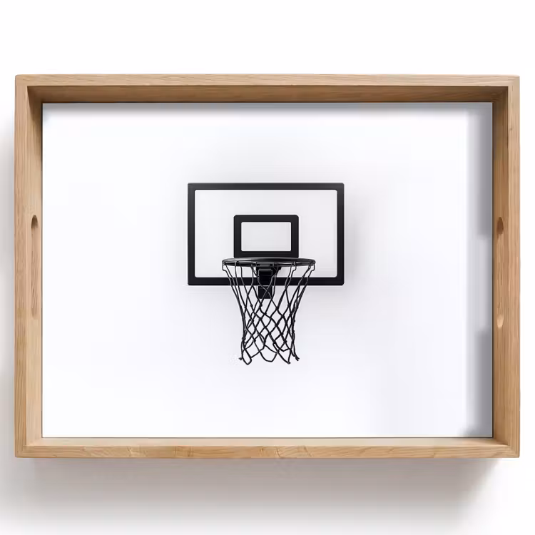 Plateau - Panneau de basket - Minimaliste - Noir — 1