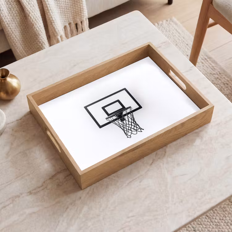 Plateau - Panneau de basket - Minimaliste - Noir — 2