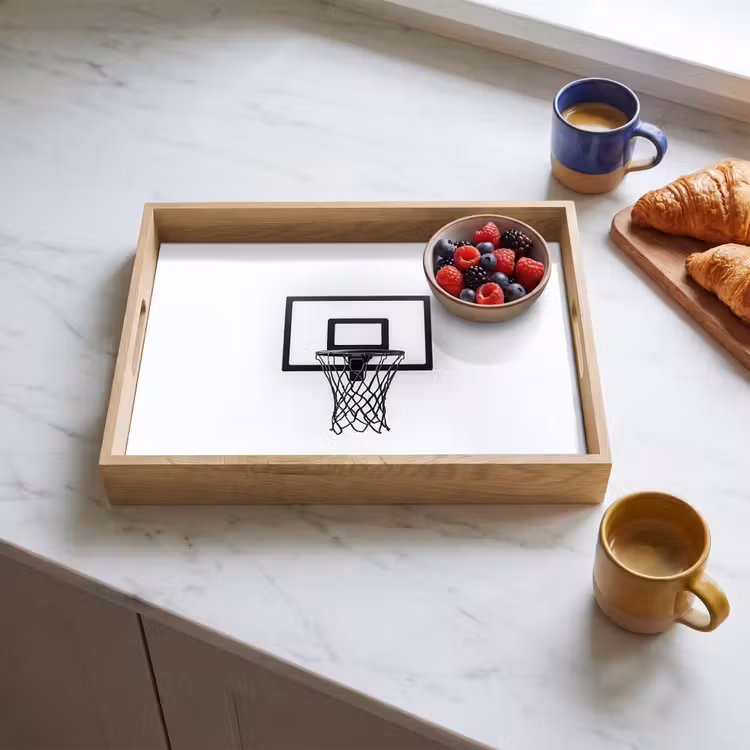 Plateau - Panneau de basket - Minimaliste - Noir — 3