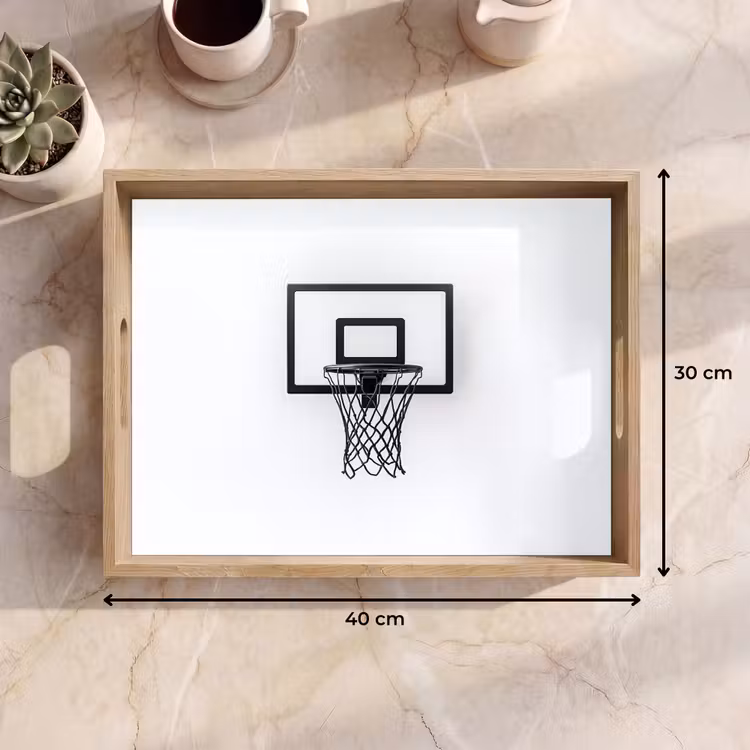 Plateau - Panneau de basket - Minimaliste - Noir — 7