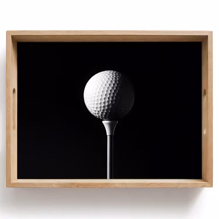 Plateau - Balle de golf - Minimaliste - Blanc — 1