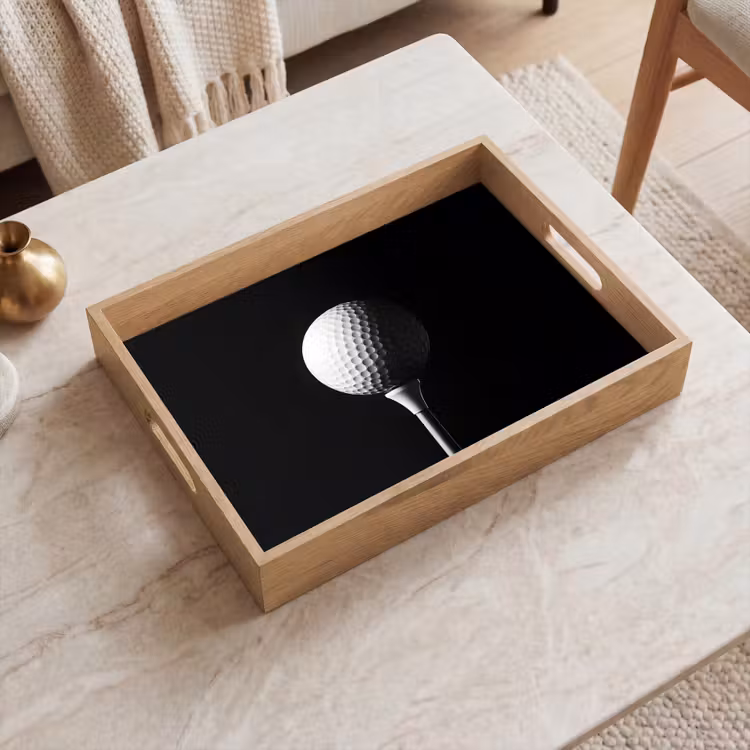 Plateau - Balle de golf - Minimaliste - Blanc — 2