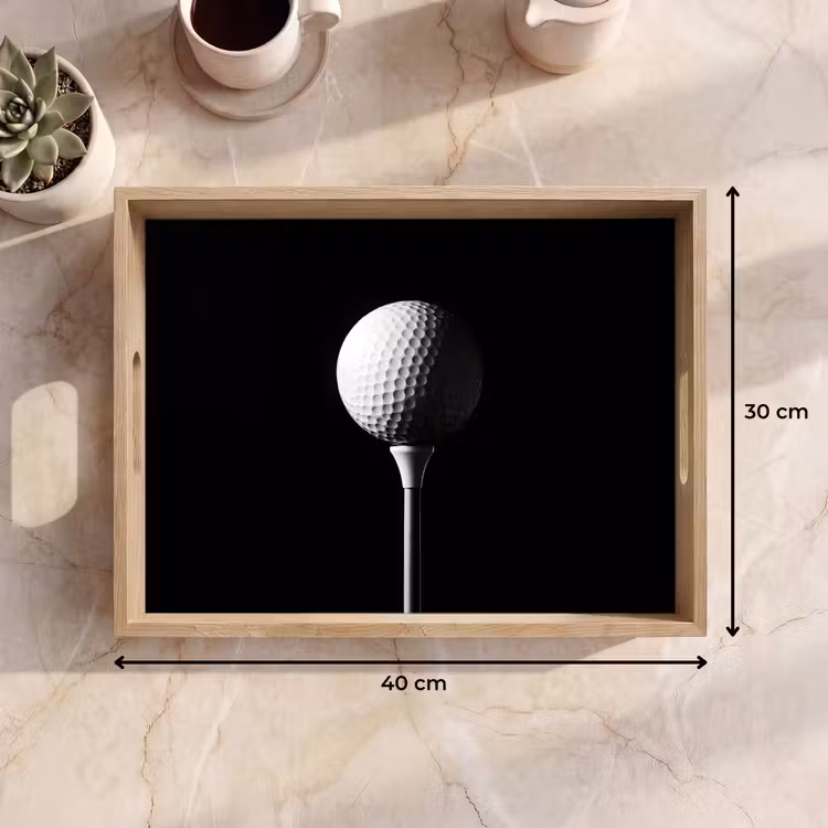 Plateau - Balle de golf - Minimaliste - Blanc — 7