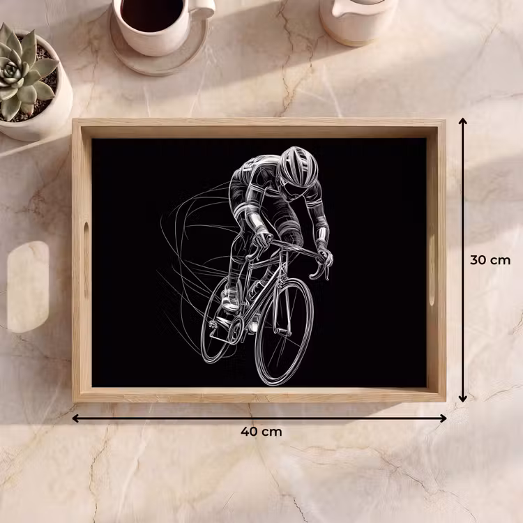 Plateau - Dessin au trait - Blanc - Cyclisme - Vitesse — 7