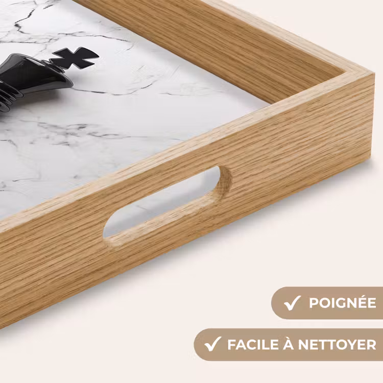 Plateau - Pièce d'échecs - Roi - Noir - Marbre — 8