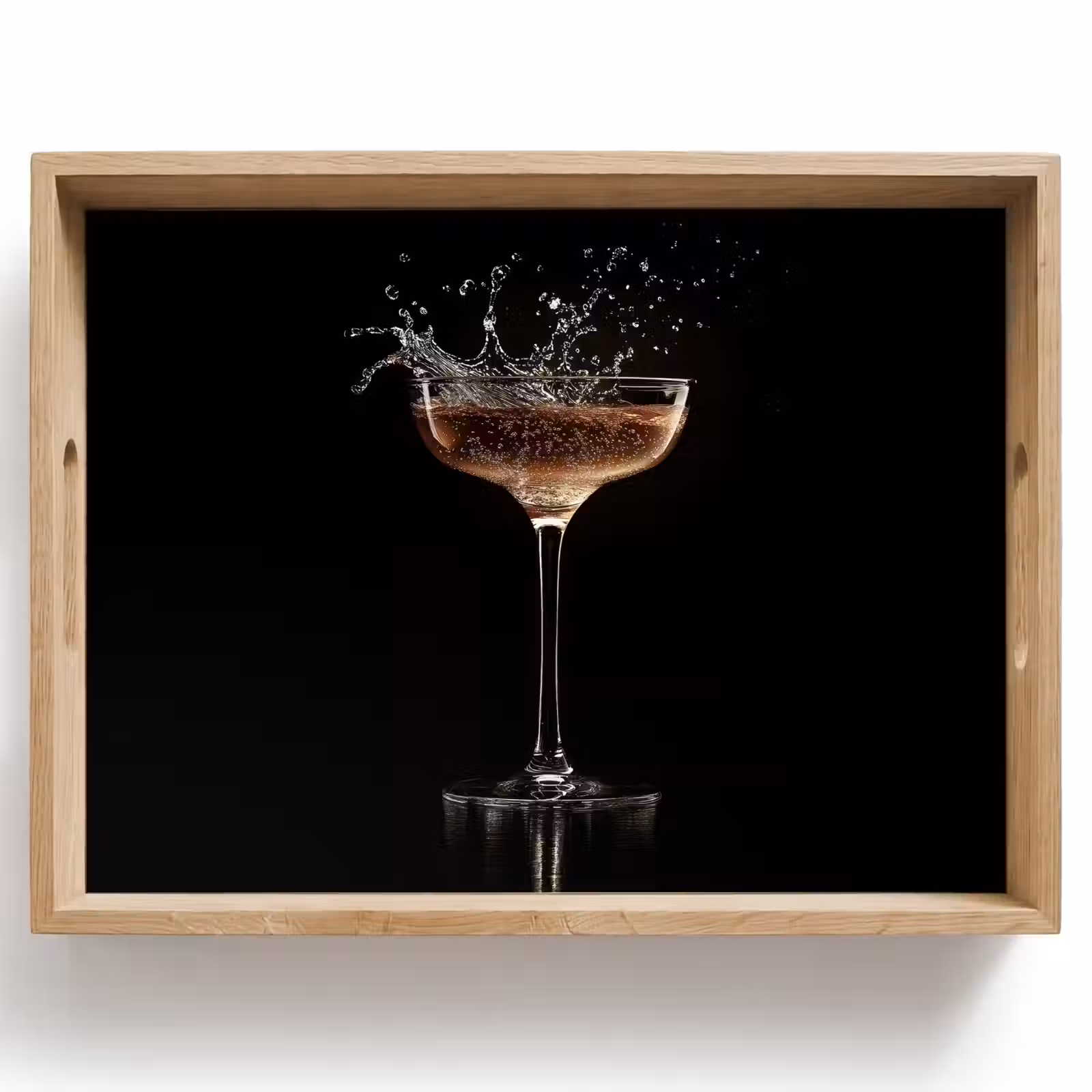 Plateau - Cocktail - Noir - Splashes - Verre — 1
