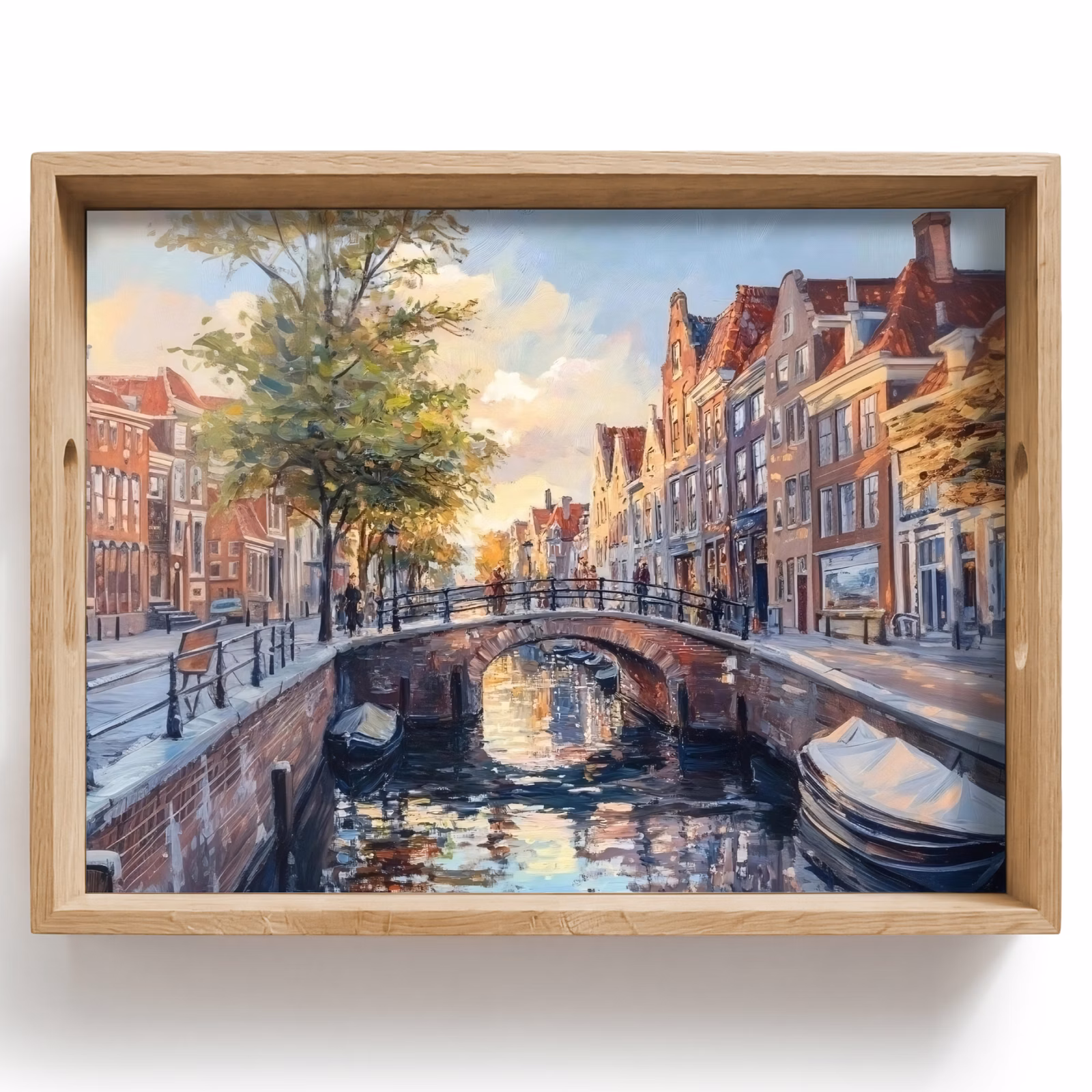Plateau - Pont - Ville - Maisons - Bateau — 1