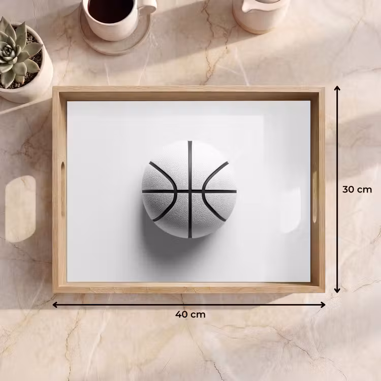 Plateau - Basket-ball - Blanc - Ombre - Lignes — 7