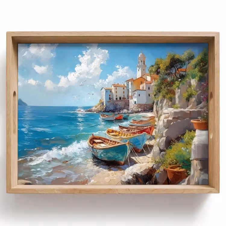 Plateau - Bateaux - Rochers - Mer - Soleil — 1