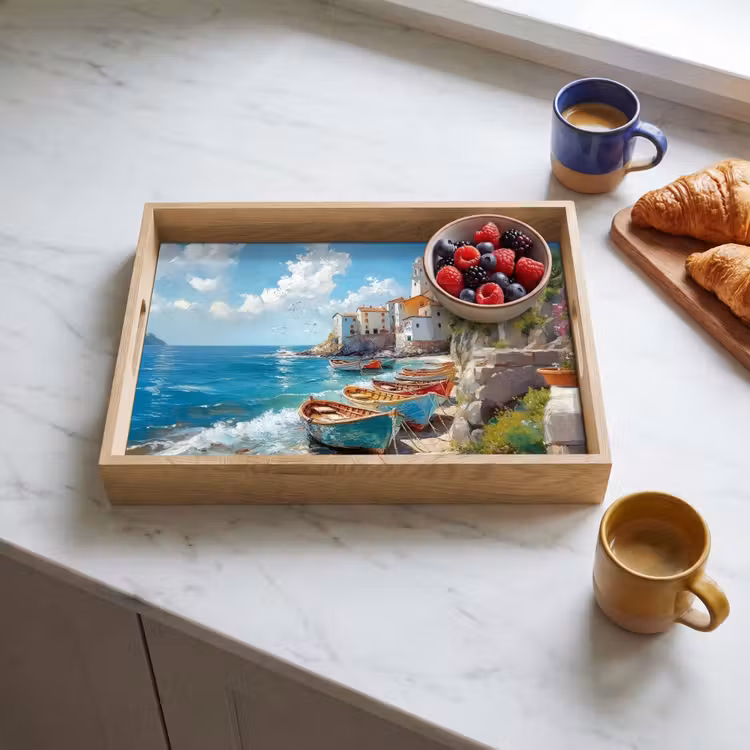 Plateau - Bateaux - Rochers - Mer - Soleil — 3