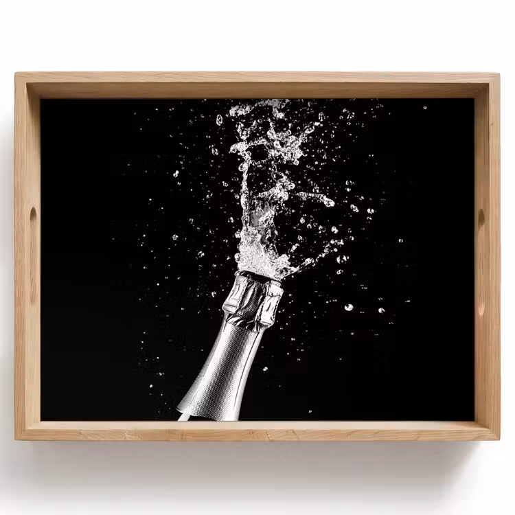 Plateau - Champagne - Noir - Éclaboussures - Éclatement — 1