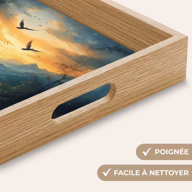 Plateau - Oiseaux - Soleil - Arbres - Vert — 8